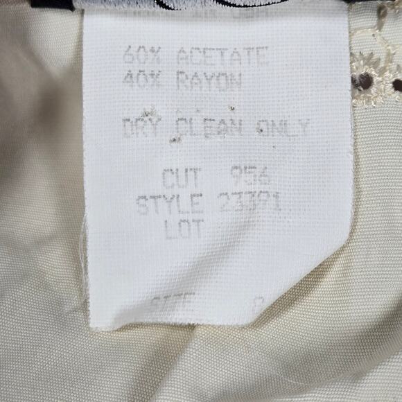 Vintage Wild Rose Petite Blazer Jacket with‎ Heart Cut Outs Back Rose Detail 8 - Picture 6 of 10